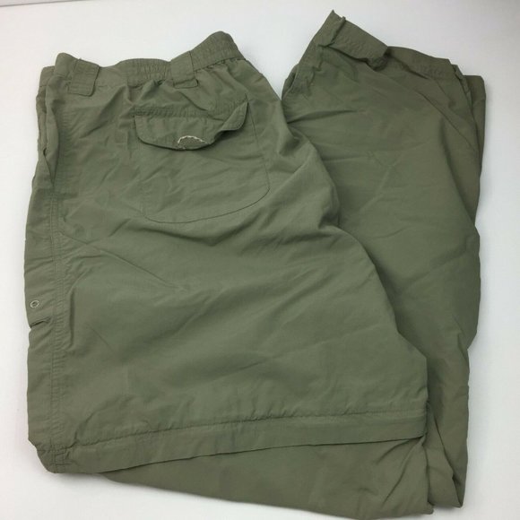 Field & Stream Men's Convertible Cargo Pants Shorts Olive Green Size X Large - Picture 1 of 11